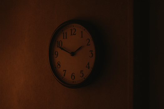 Uhr an der Wand