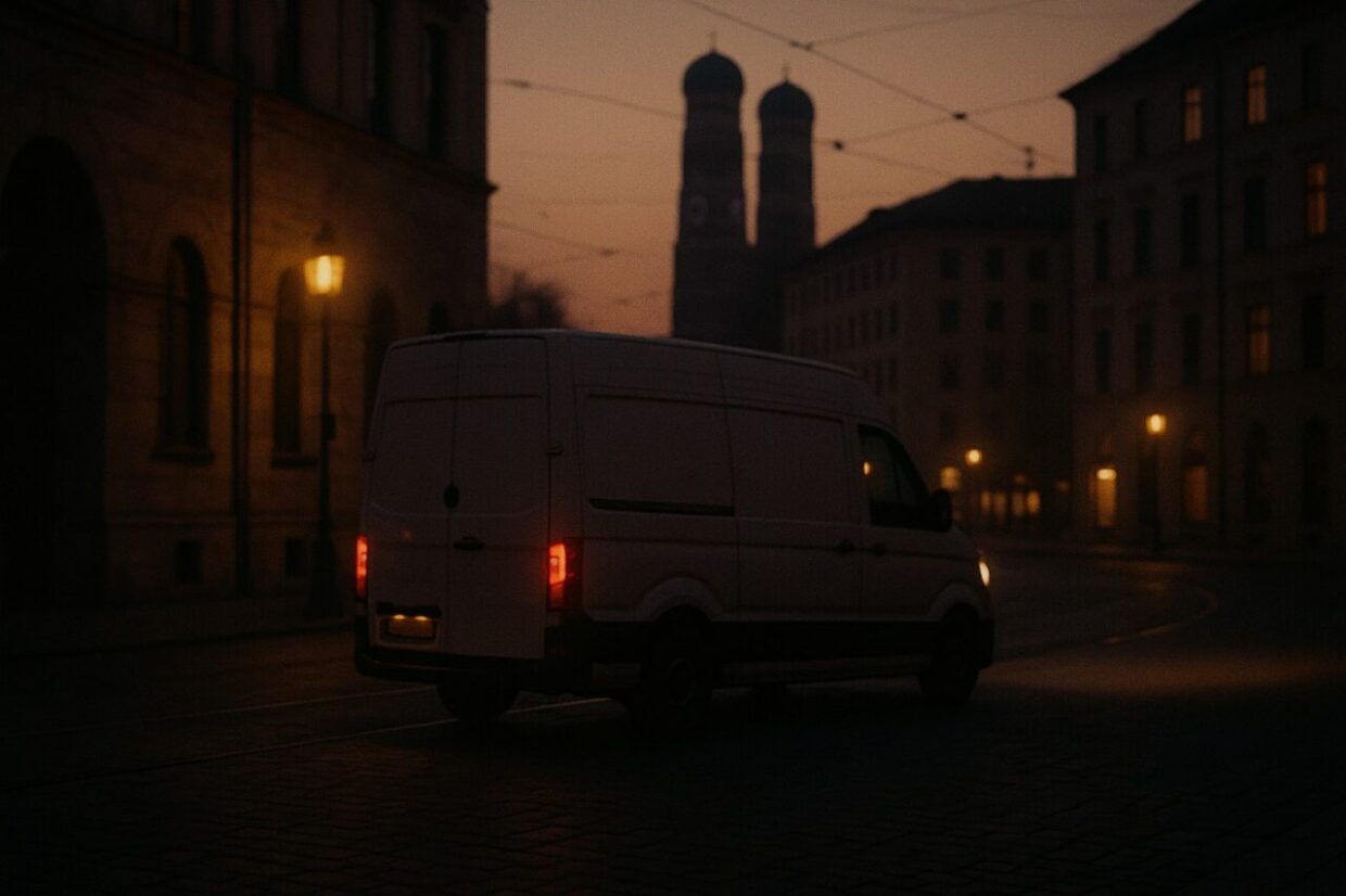 Transport am Morgen in München