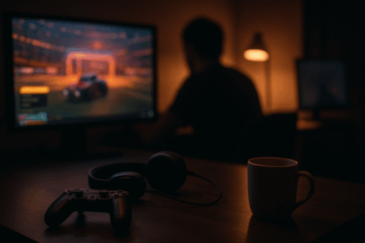 Abendstunden vor dem PC